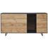 SIDEBOARD 189/81/44 cm - Eichefarben/Anthrazit, KONVENTIONELL, Glas/Holz (189/81/44cm) - Valnatura SIDEBOARD 189/81/44 cm - Eichefarben/Anthrazit, KONVENTIONELL, Glas/Holz (189/81/44cm) - Valnatura