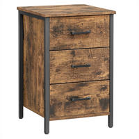 BEISTELLTISCH 40/40/60 cm Braun, Schwarz quadratisch  - Schwarz/Braun, MODERN, Holzwerkstoff/Metall (40/40/60cm) - MID.YOU