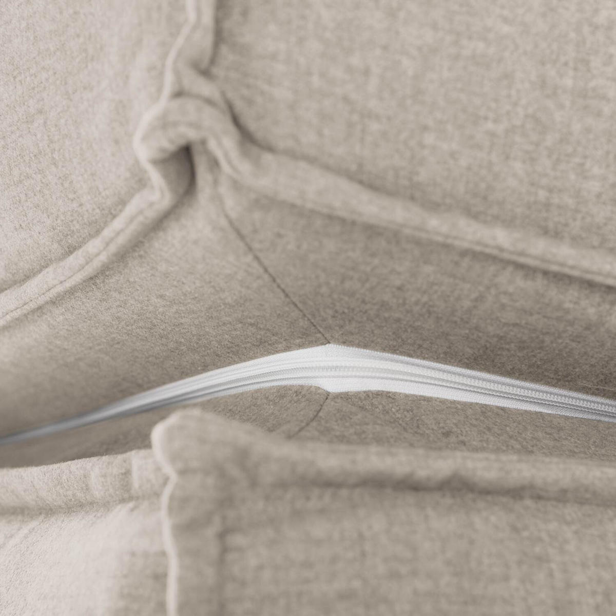 BOXSPRINGBETT 140/220 cm  in Beige  - Beige/Schwarz, Design, Kunststoff/Textil (140/220cm) - home24