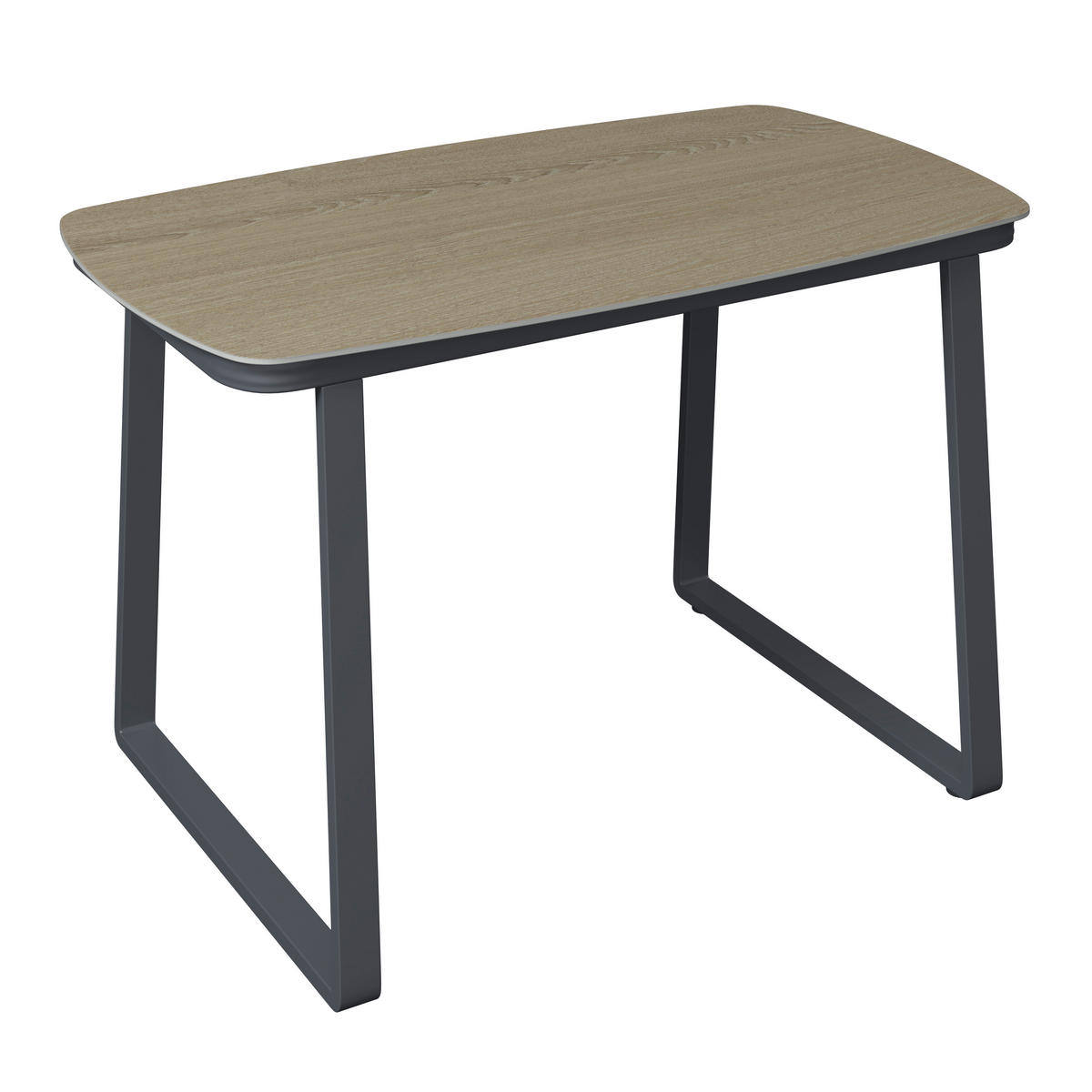 GARTENTISCH 120/74/70 cm Metall, Kunststoff Anthrazit, Naturfarben rechteckig  - Anthrazit/Naturfarben, MODERN, Kunststoff/Metall (120/74/70cm) - Ambia Garden