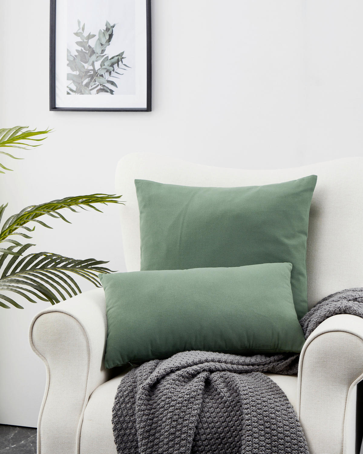 ZIERKISSEN  30/45 cm   - Grün, Basics, Textil (30/45cm) - Eglo