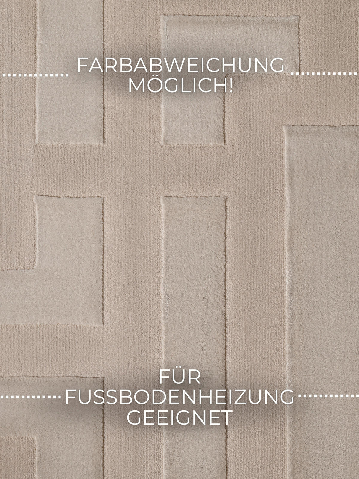 WEBTEPPICH 160/235 cm Perles Creme, Beige rechteckig  - Beige/Creme, Design, Kunststoff (160/235cm) - Elle Decoration
