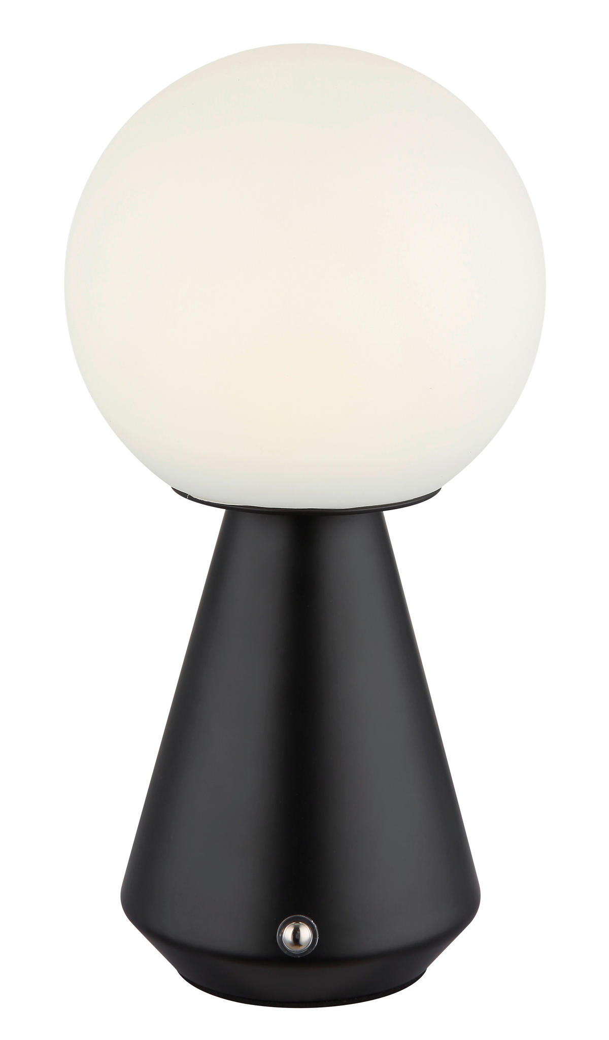 AKKU-TISCHLEUCHTE SORA 12/23,5 cm   - Schwarz/Weiß, Design, Kunststoff/Metall (12/23,5cm) - Globo