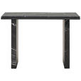 KONSOLENTISCH Pappel furniert Schwarz  - Schwarz, LIFESTYLE, Holz/Holzwerkstoff (120/35/80cm) - Xora