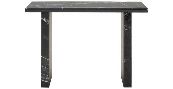 KONSOLENTISCH Pappel furniert Schwarz  - Schwarz, LIFESTYLE, Holz/Holzwerkstoff (120/35/80cm) - Xora