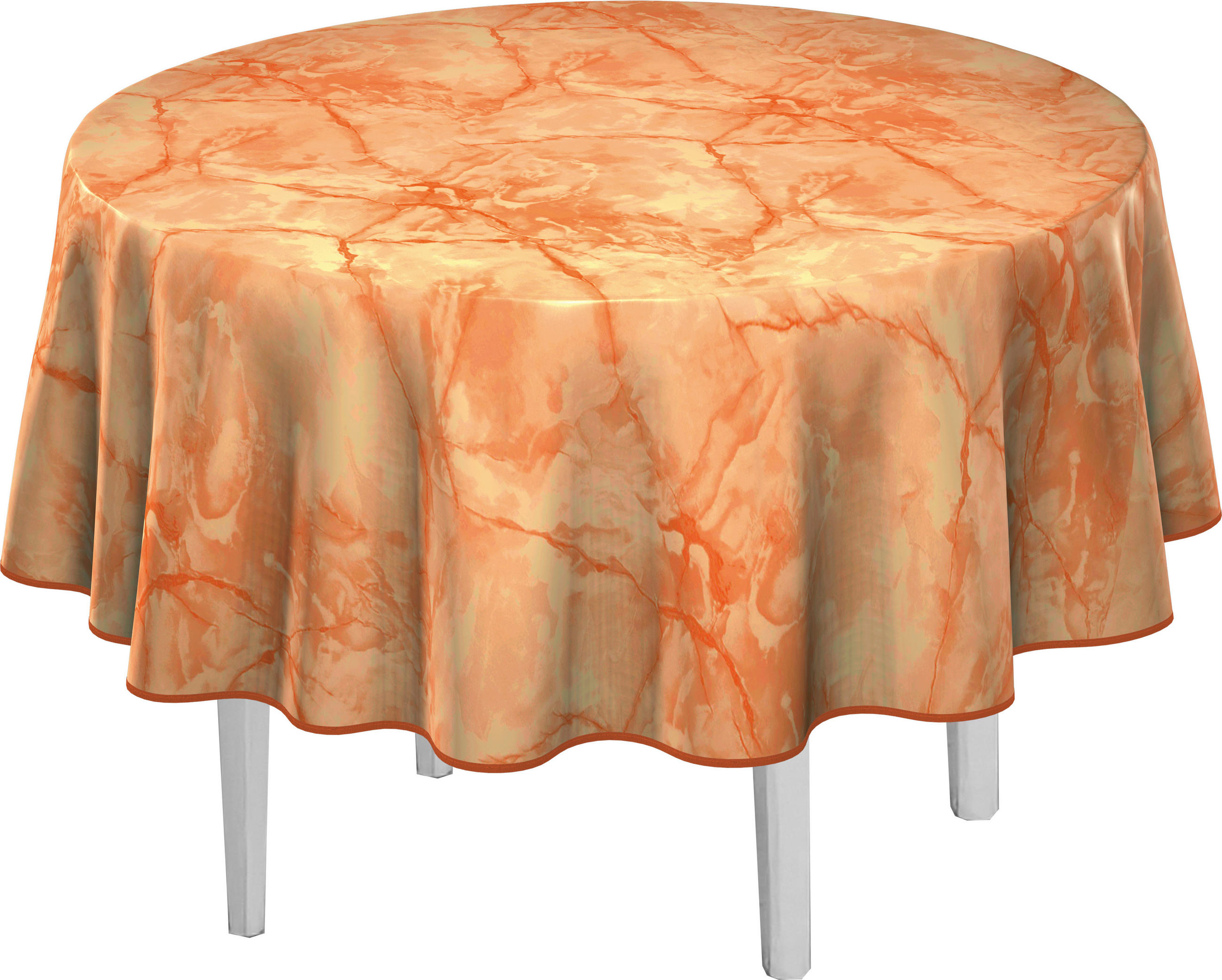 TISCHDECKE MILANO 140 cm  - Terracotta, KONVENTIONELL, Textil (140cm) - Peyer Syntex
