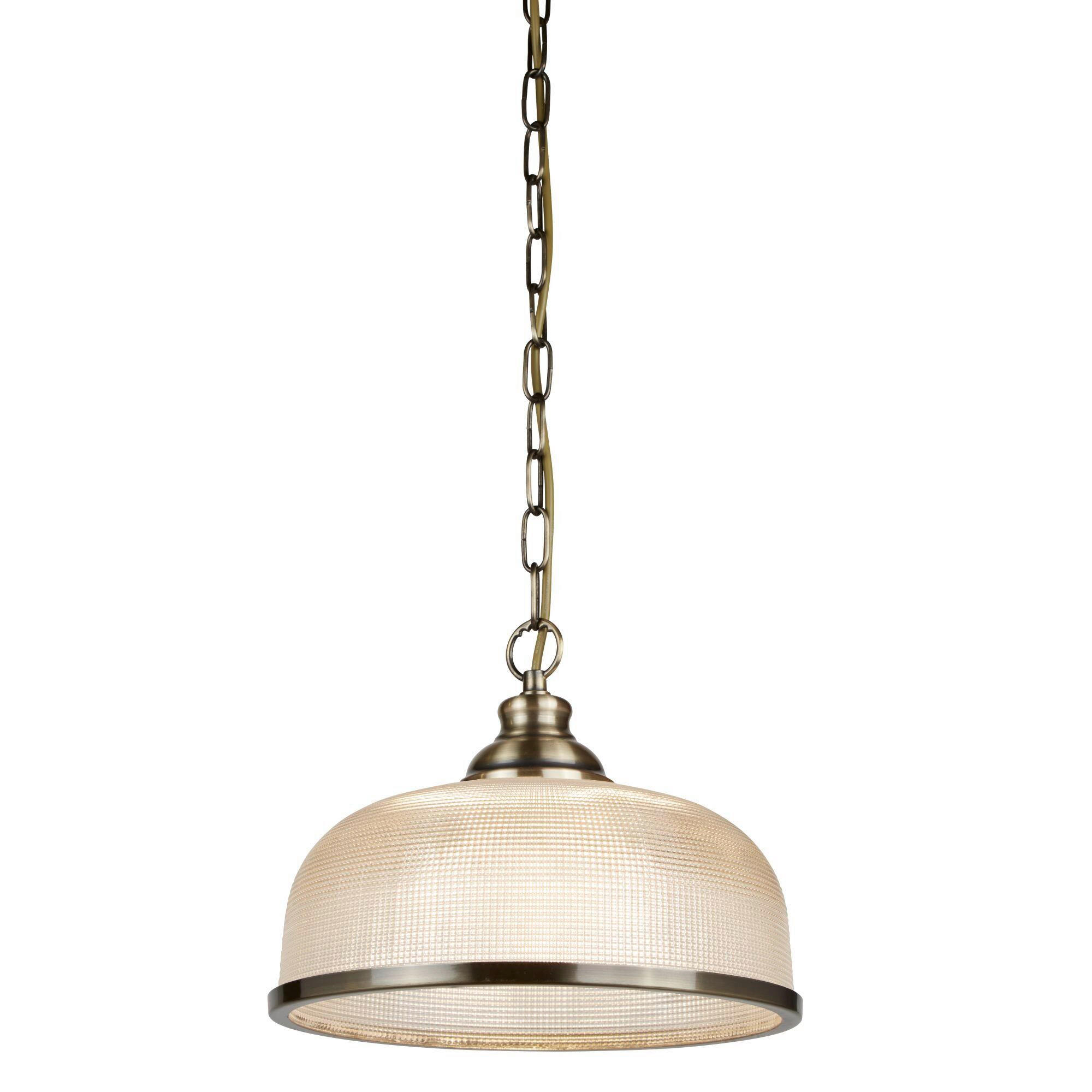 HÄNGELEUCHTE Bistro II 27/120/27 cm  - Messingfarben, KONVENTIONELL, Glas/Metall (27/120/27cm)