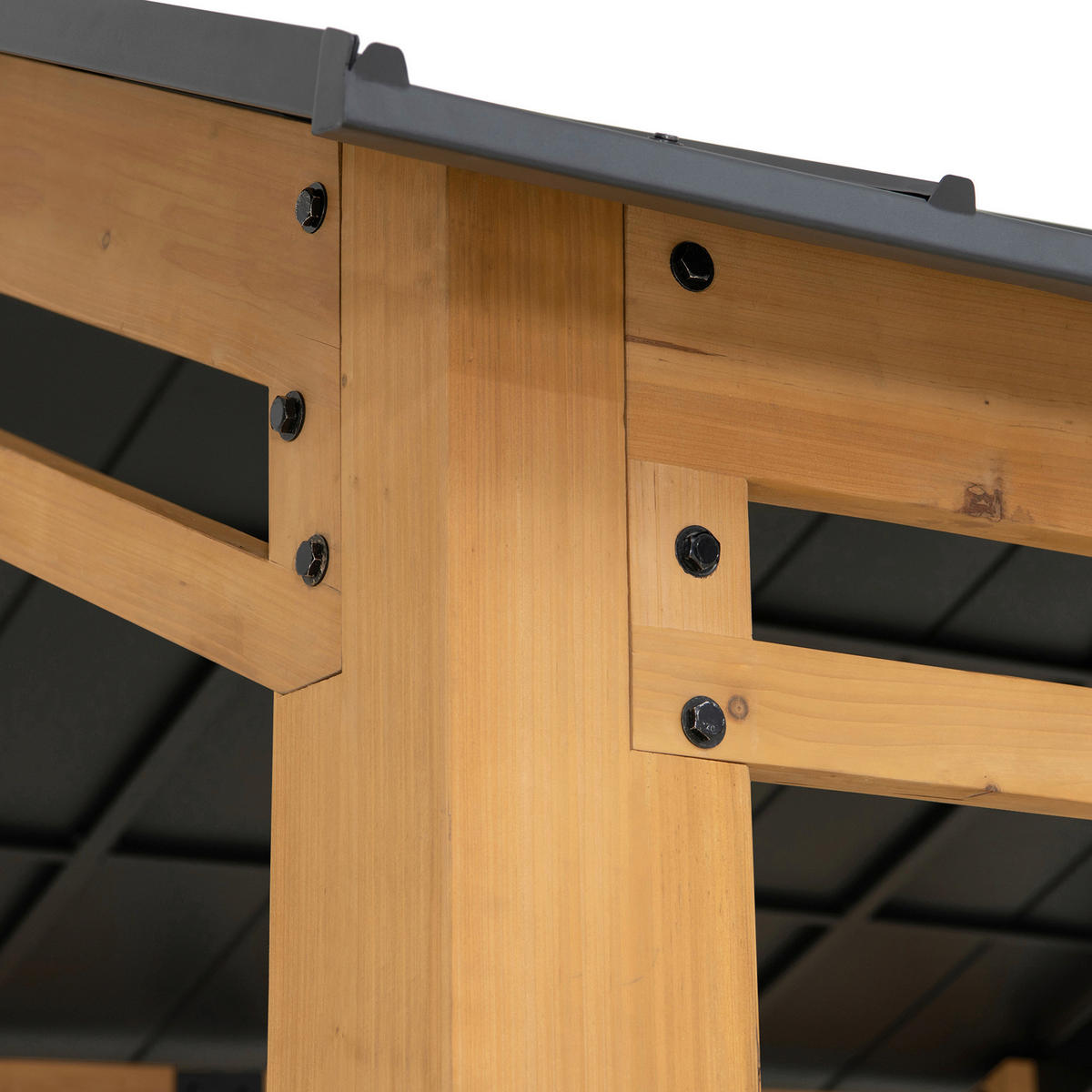 CARPORT  - Anthrazit, Basics, Holz/Metall (336cm) - Modante