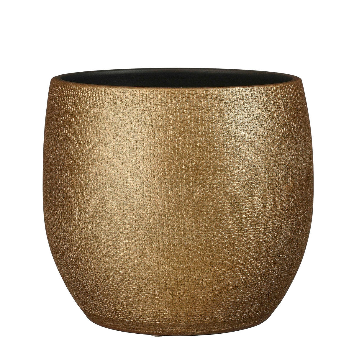 KVETNÍK keramika, 26.5/27 cm - zlatá, Basics, keramika (26.5/27cm)