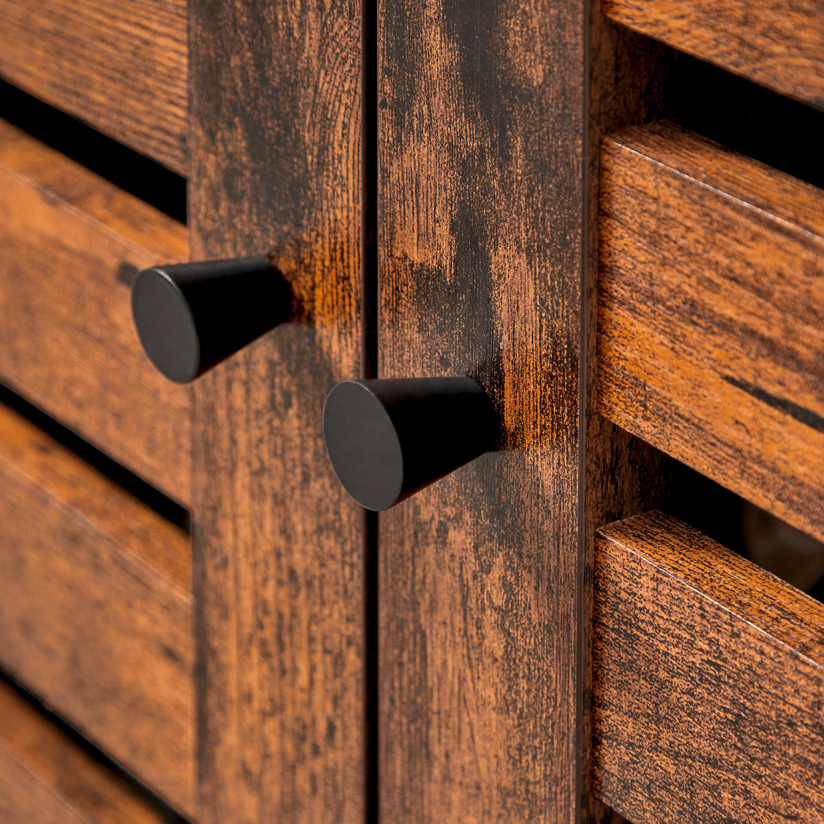 WASCHBECKENUNTERSCHRANK 60/60/30 cm  - Schwarz/Braun, MODERN, Holzwerkstoff/Kunststoff (60/60/30cm) - MID.YOU