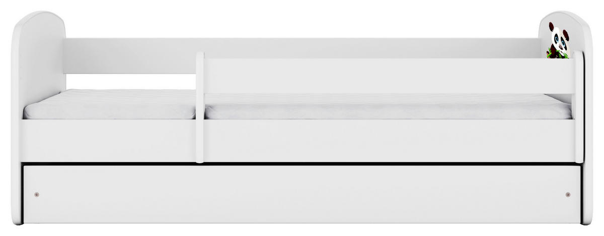 KINDER-/JUNIORBETT 80/160 cm  in Weiß  - Birkefarben/Weiß, MODERN, Holz/Holzwerkstoff (80/160cm) - MID.YOU