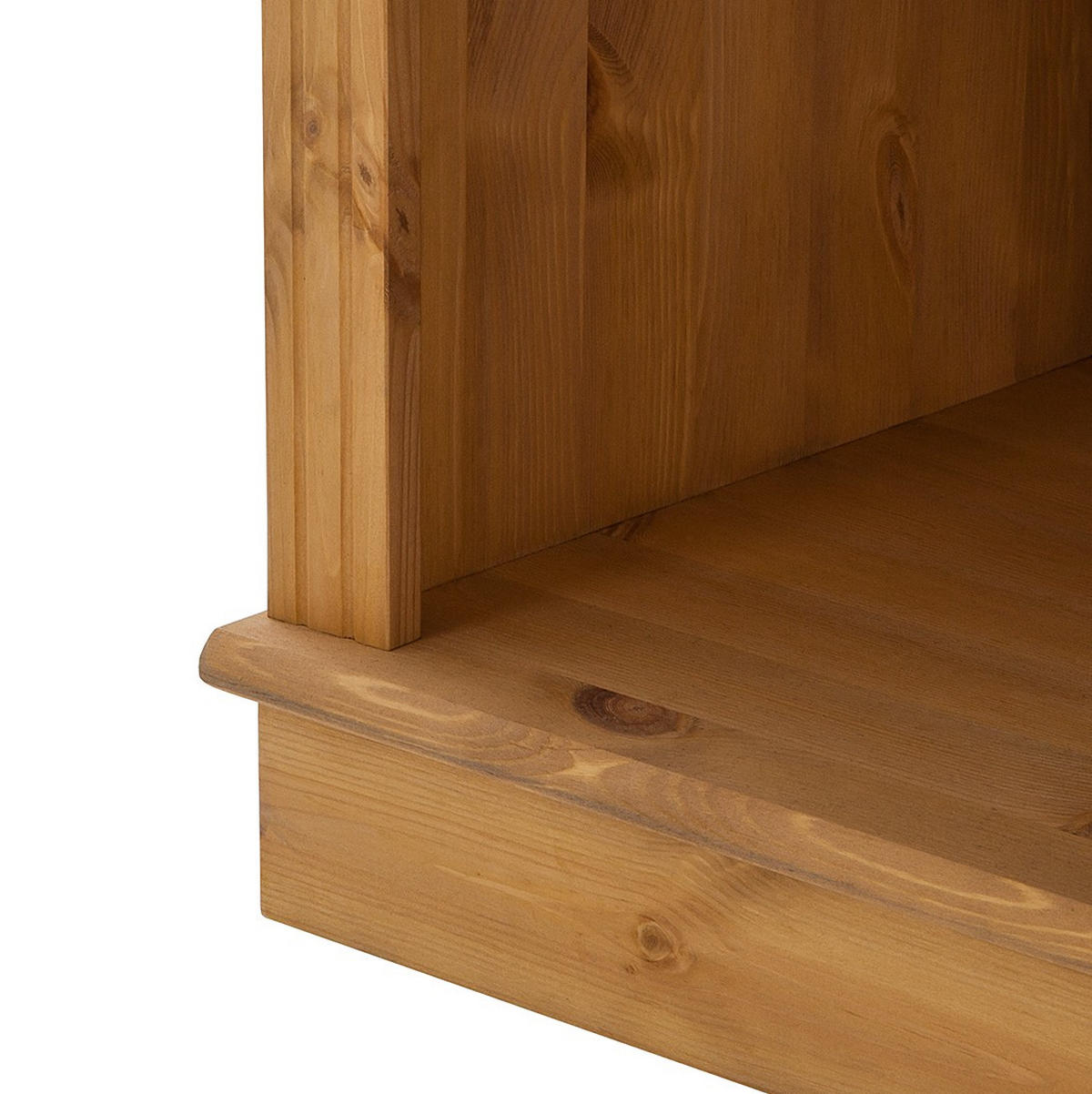 KNIHOVNA, barvy borovice, borovice, 223/222/34 cm - barvy borovice, Design, dřevo (223/222/34cm) - MID.YOU