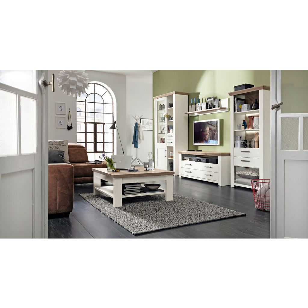 Thumbnail - SetOne by Musterring Couchtisch, Weiß, Eiche, Holzwerkstoff, rechteckig, eckig, 90x40x90 cm, Wohnzimmer, Wohnzimmertisch...