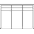 SCHWEBETÜRENSCHRANK  in Anthrazit, Schwarz  - Edelstahlfarben/Anthrazit, Design, Holzwerkstoff (303/236/65cm) - Carryhome