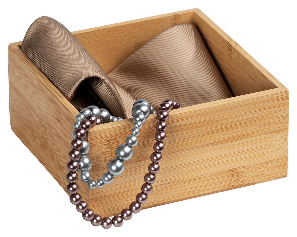 ORGANIZÉR hnedá - hnedá, Basics, drevo (15/7/15cm)