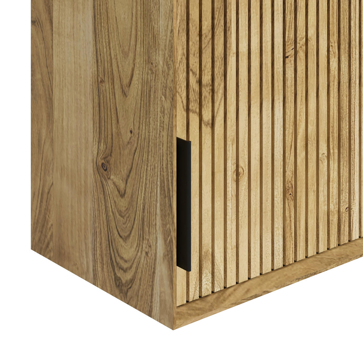 HÄNGESCHRANK 41/71/30 cm  - Schwarz/Naturfarben, Natur, Holz/Metall (41/71/30cm) - Livetastic