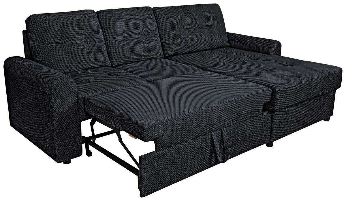 COLțAR textil negru  - negru, Konventionell, plastic/textil (232/153cm) - Carryhome