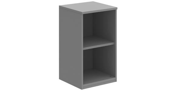 AKTENREGAL Grau - Grau, KONVENTIONELL, Holzwerkstoff (40/76,5/43cm) - Moderano