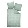 WENDEBETTWÄSCHE Makosatin 135/200 cm  - Salbeigrün, Basics, Textil (135/200cm) - Janine