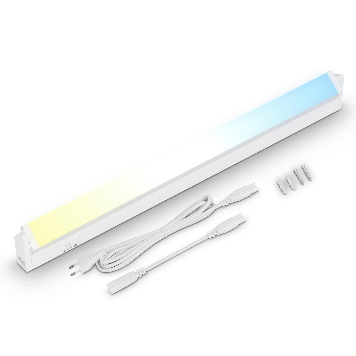 PULTMEGVILÁGÍTÓ LÁMPA LED izzó  - fehér, Basics, műanyag (54,5/6/2,5cm)