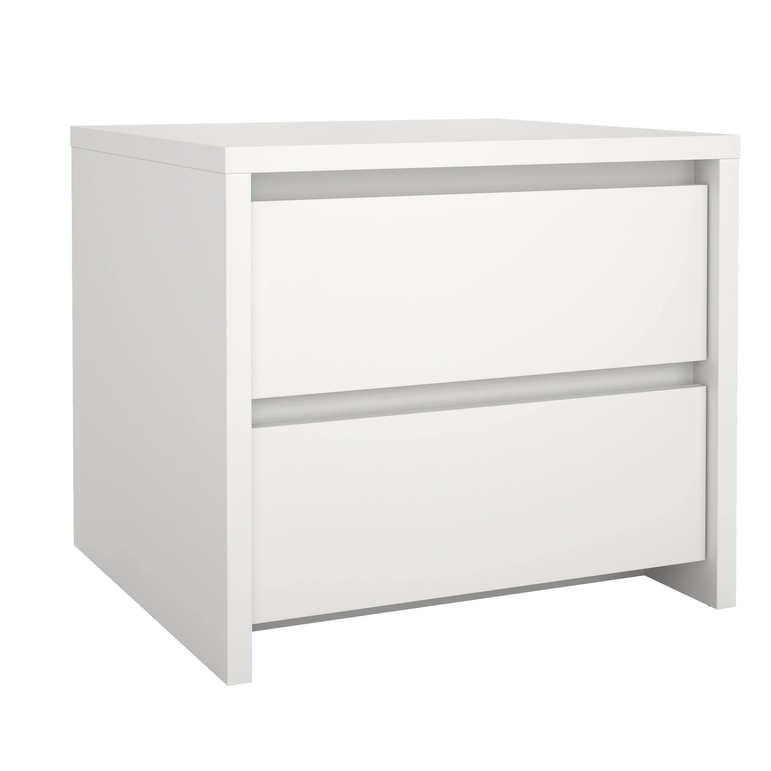 NACHTSCHRANK 52/45/48 cm - Weiß, KONVENTIONELL, Holzwerkstoff (52/45/48cm) - Boxxx