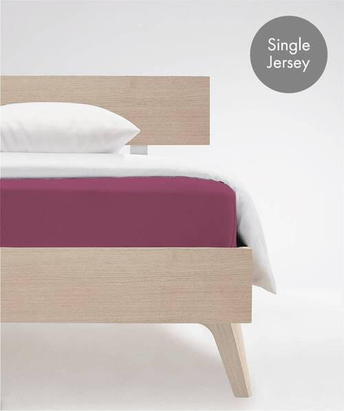SPANNBETTTUCH Jenny C Single-Jersey  - Beere, Basics, Textil (150/200cm) - Fleuresse