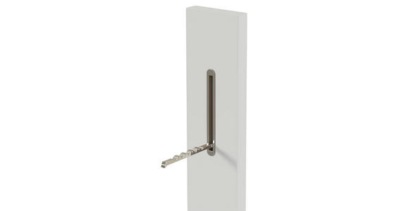 GARDEROBENPANEEL in 10/165/5 cm - Weiß, Design, Holzwerkstoff/Metall (10/165/5cm) - Moderano