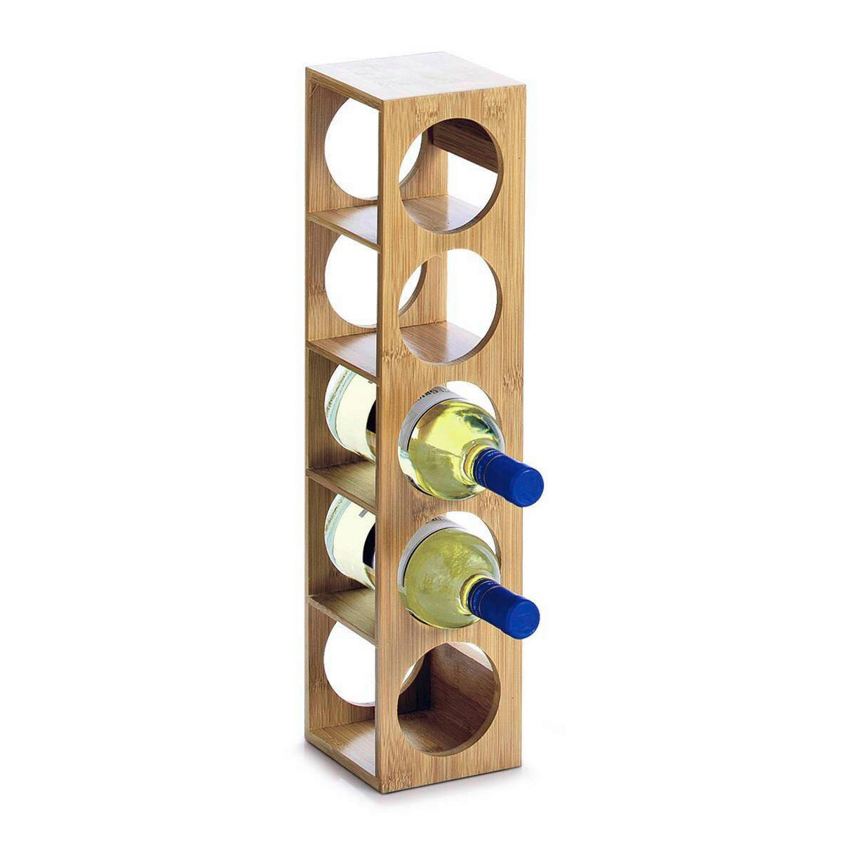 WEINREGAL  - Naturfarben, Basics, Holz (13,5/12,5/53cm) - Zeller Present