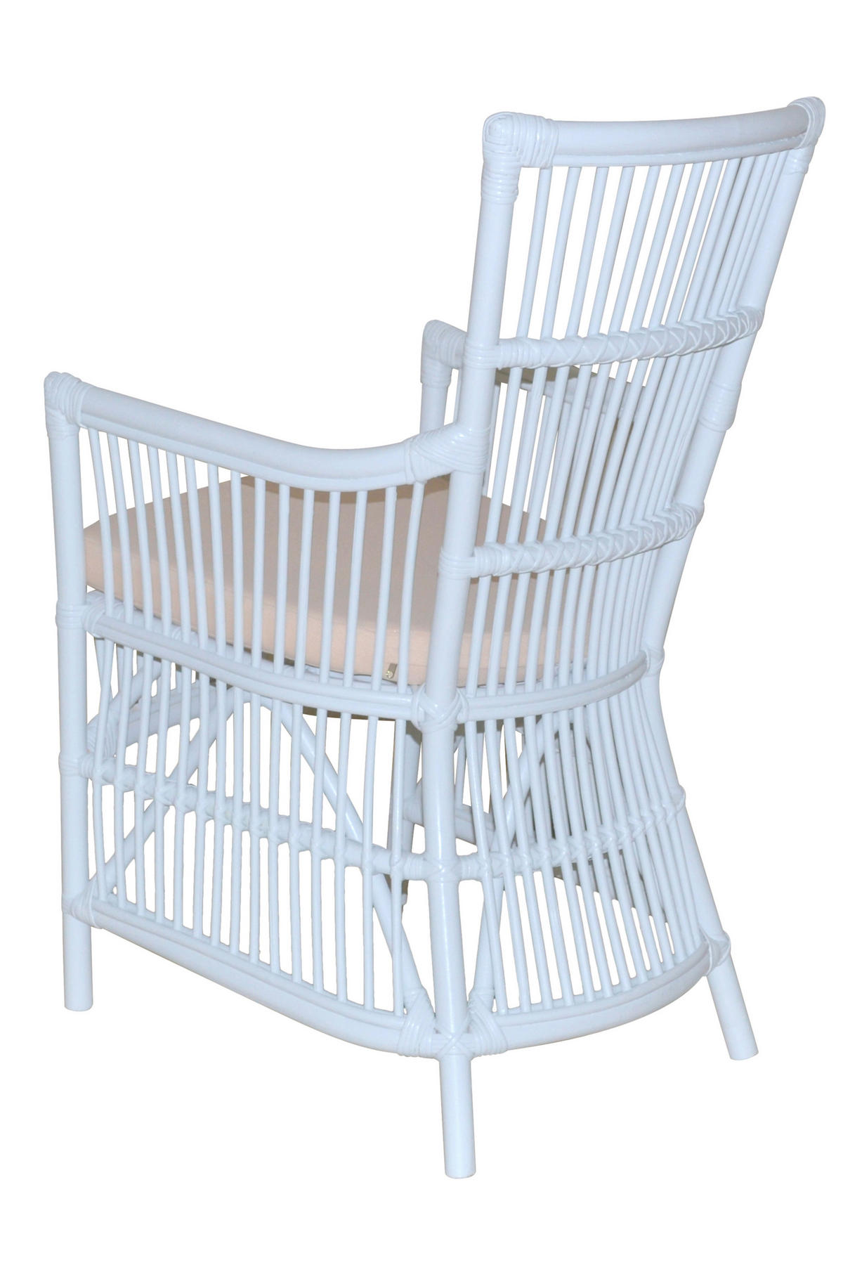 SESSEL Webstoff, Flachgewebe Weiß    - Weiß, Natur, Holz/Textil (62/55/96cm) - MID.YOU