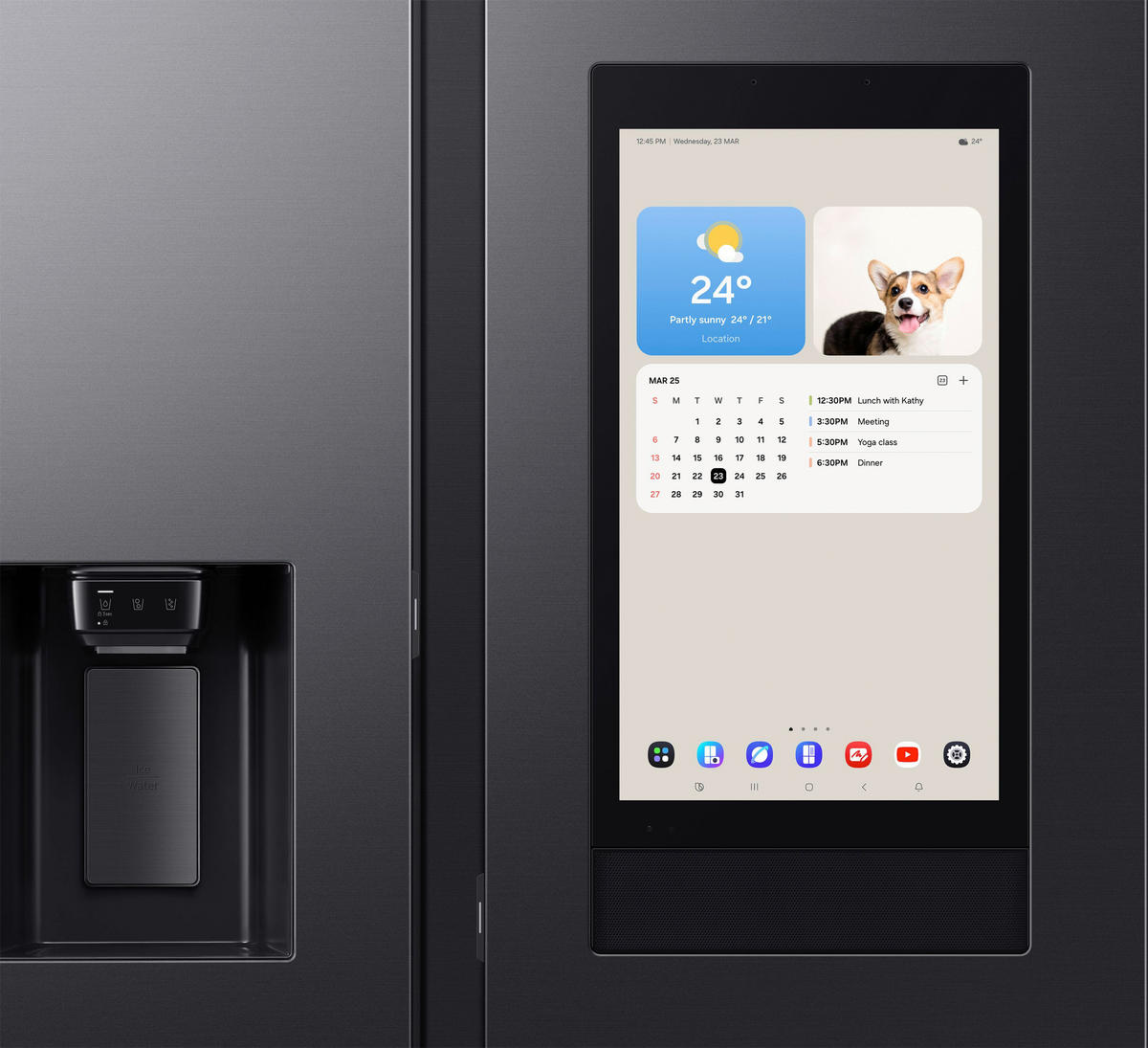 SIDE-BY-SIDE 91,2/178/72,6 cm RS90F67BEFEF  - Schwarz, Basics, Glas/Kunststoff (91,2/178/72,6cm) - Samsung