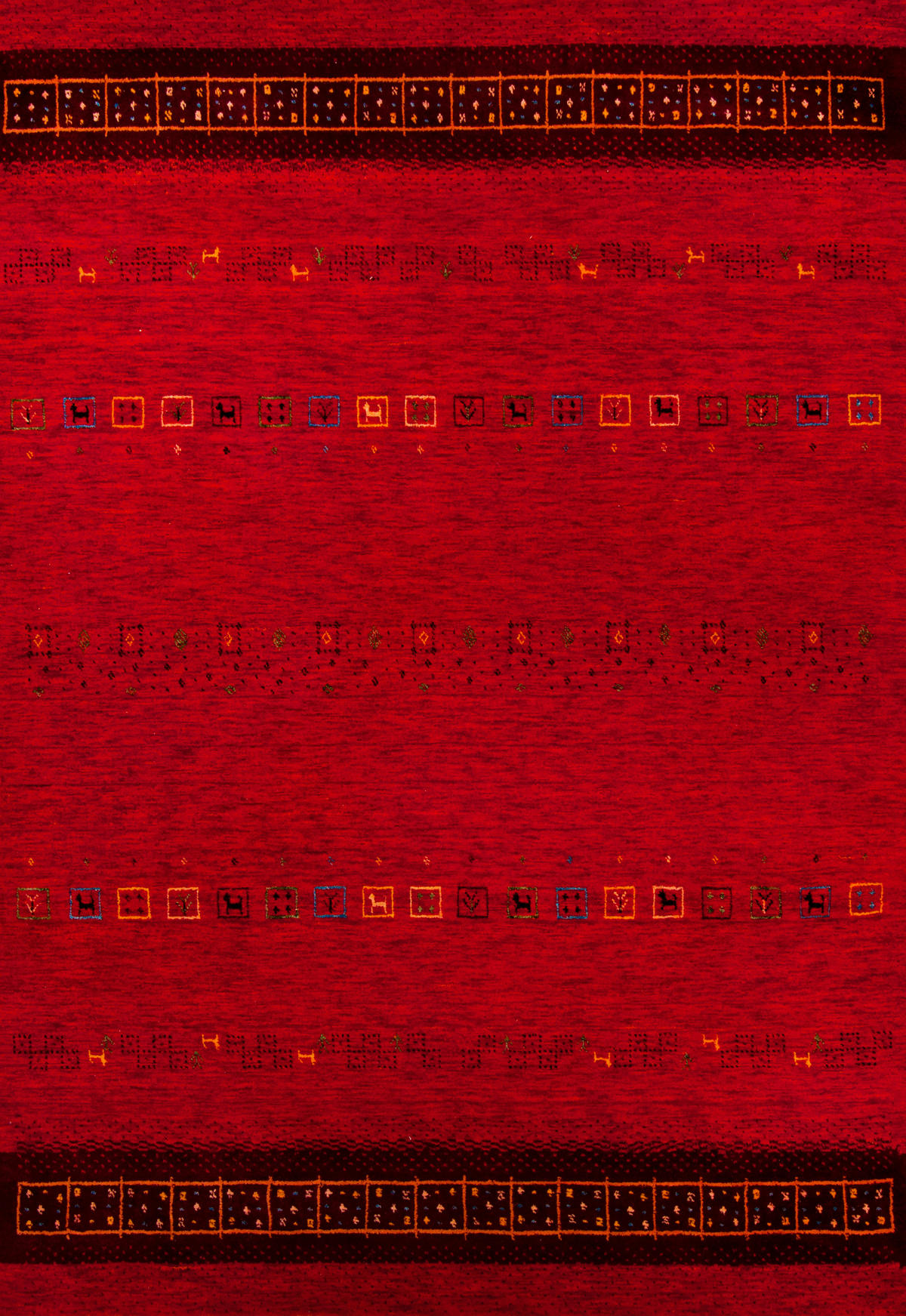 ORIJENTALNI TEPIH  crvena     - crvena, Osnovno, tekstil (70/140cm)