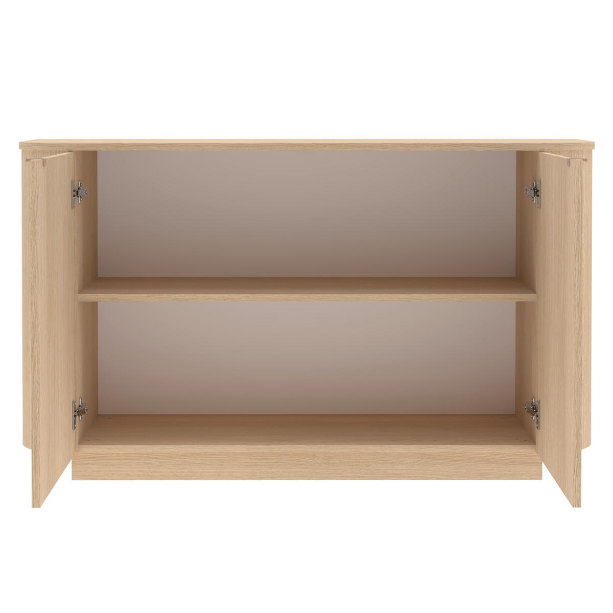 SIDEBOARD  131/76/43 cm  - Eichefarben, Design, Holzwerkstoff/Metall (131/76/43cm) - MID.YOU