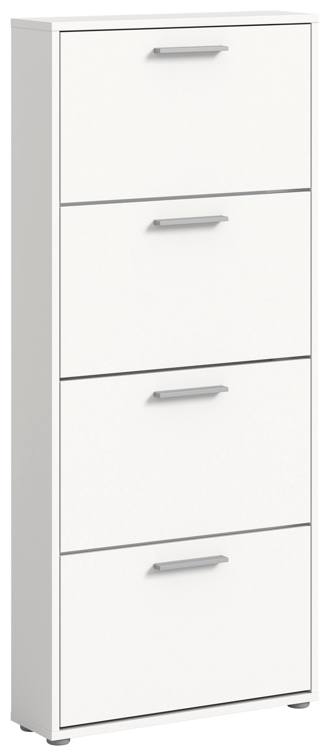 PANTOFAR 59/136/17 cm  - argintiu/alb, Design, plastic/material pe bază de lemn (59/136/17cm) - Carryhome