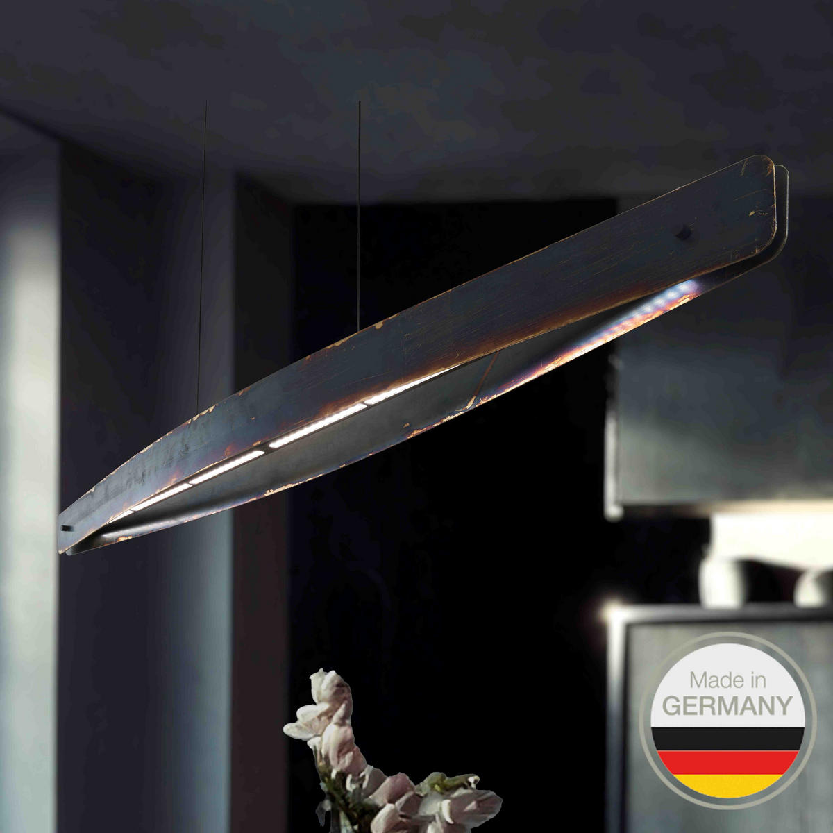 LED-PENDELLEUCHTE 653 118/8/7,5 cm   - Multicolor, LIFESTYLE, Metall (118/8/7,5cm) - Ambiente