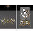 LED-HÄNGELEUCHTE - Goldfarben/Braun, Design, Glas/Metall (10/50-150cm)