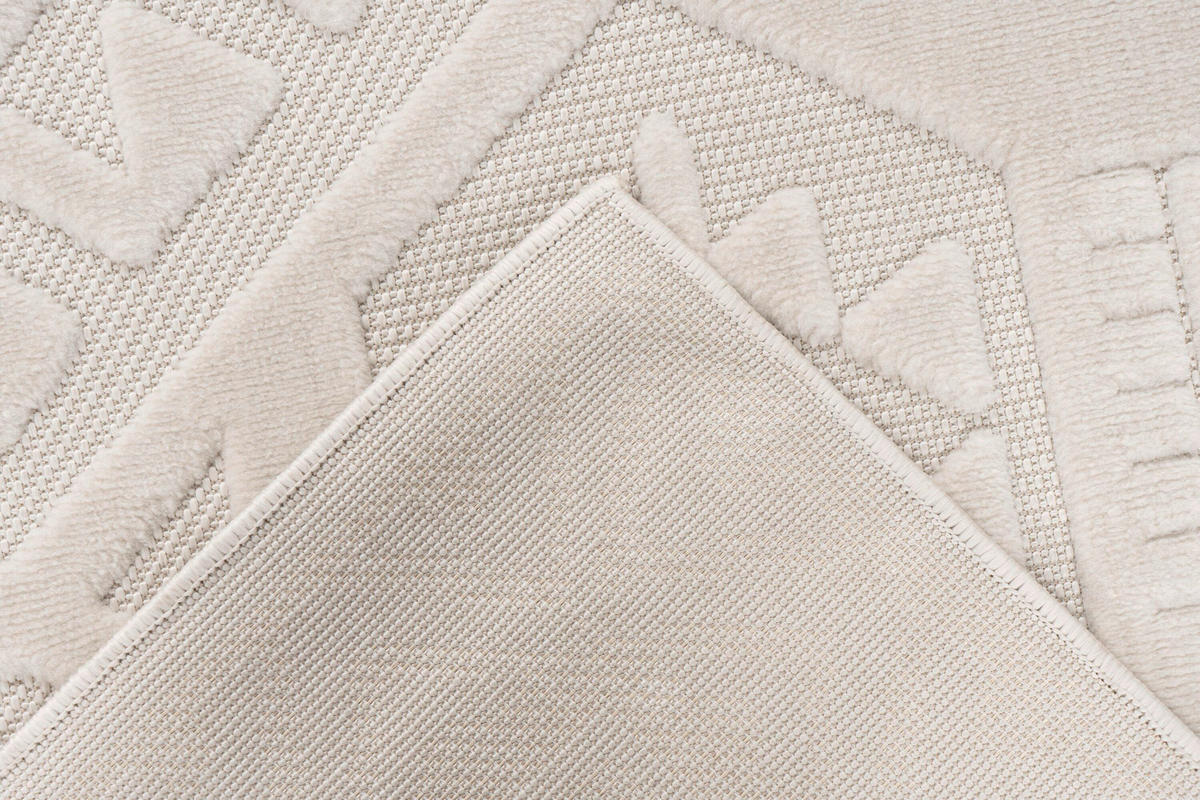 FLACHWEBETEPPICH 120/170 cm Elfenbein rechteckig  - Elfenbein, Basics, Textil (120/170cm) - Kayoom