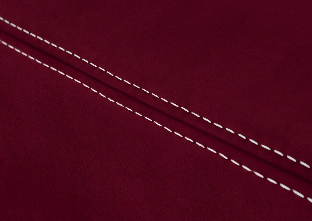 ECKSOFA  in Mikrofaser Rot  223/275 cm  - Beige/Rot, KONVENTIONELL, Textil/Metall (223/275cm) - Beldomo Comfort