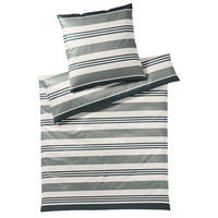 BETTWÄSCHE Covered Comfort Makosatin 200/200 cm  - Grau/Grün, Basics, Textil (200/200cm) - Yes for bed