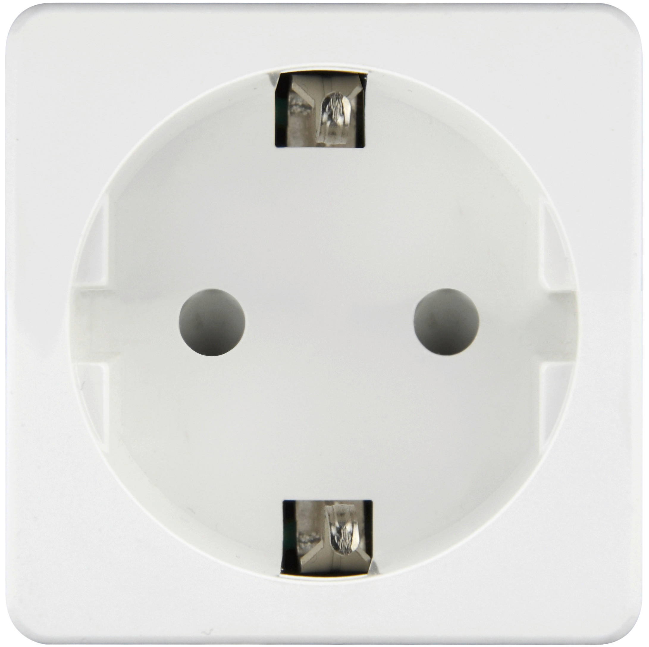 ADAPTERSTECKER - Weiß, Basics, Kunststoff (5,2/5,2/4,9cm)