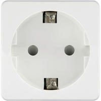 ADAPTERSTECKER - Weiß, Basics, Kunststoff (5,2/5,2/4,9cm)