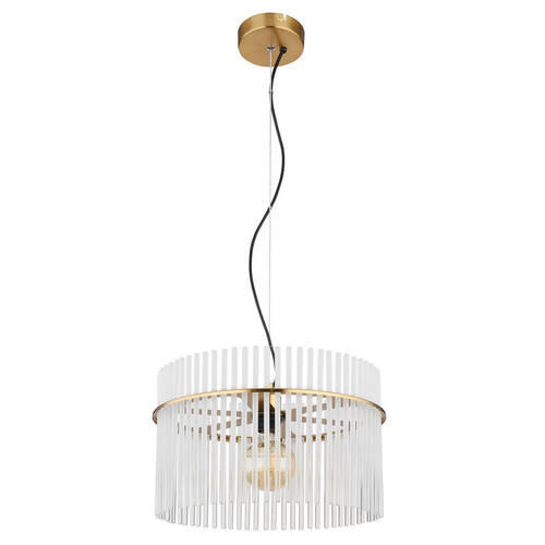 FÜGGŐLÁMPA 40/150 cm - arany, Basics, Üveg/fém (40/150cm) - Globo