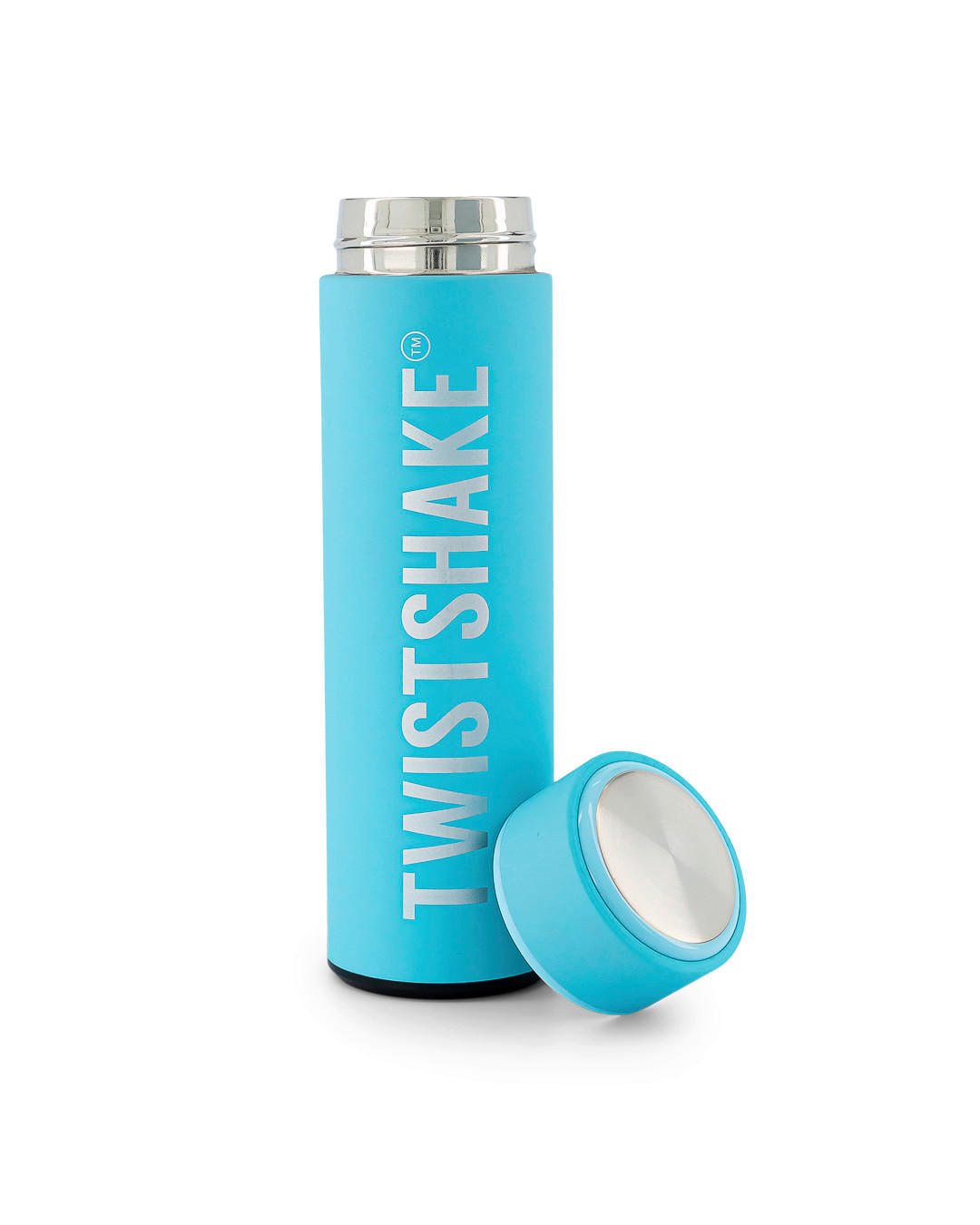 ISOLIERFLASCHE 0,42 l  - Blau, Basics, Kunststoff/Metall (7/24/7cm)