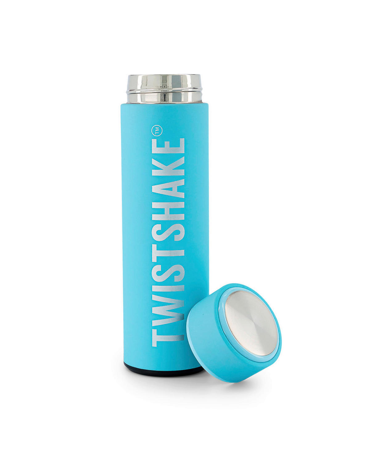 ISOLIERFLASCHE 0,42 l  - Blau, Basics, Kunststoff/Metall (7/24/7cm)