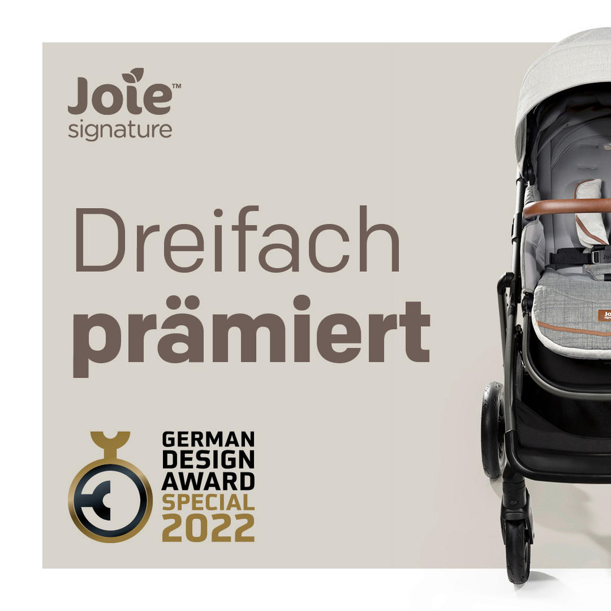 KINDERWAGENSET JOIE SIGNATURE  - Anthrazit/Schwarz, Basics, Kunststoff/Metall (67,3/116,7/44cm) - JOIE SIGNATURE