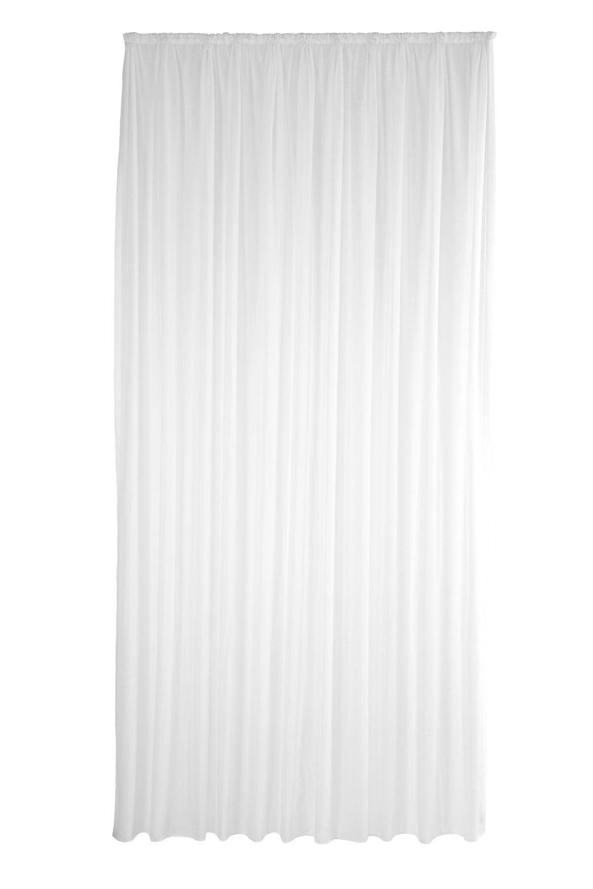 FERTIGSTORE  halbtransparent  450/145 cm   - Weiß, Basics, Textil (450/145cm)