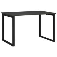 SCHREIBTISCH 120/80/75 cm, Graphitfarben, Schwarz, in verschiedenen Holz-Dekoren erhältlich, justierbare Füße  - Graphitfarben/Schwarz, MODERN, Holzwerkstoff/Metall (120/80/75cm) - Novel