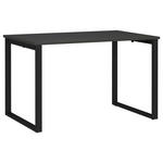 SCHREIBTISCH 120/80/75 cm  in Graphitfarben, Schwarz  - Graphitfarben/Schwarz, MODERN, Holzwerkstoff/Metall (120/80/75cm) - Novel