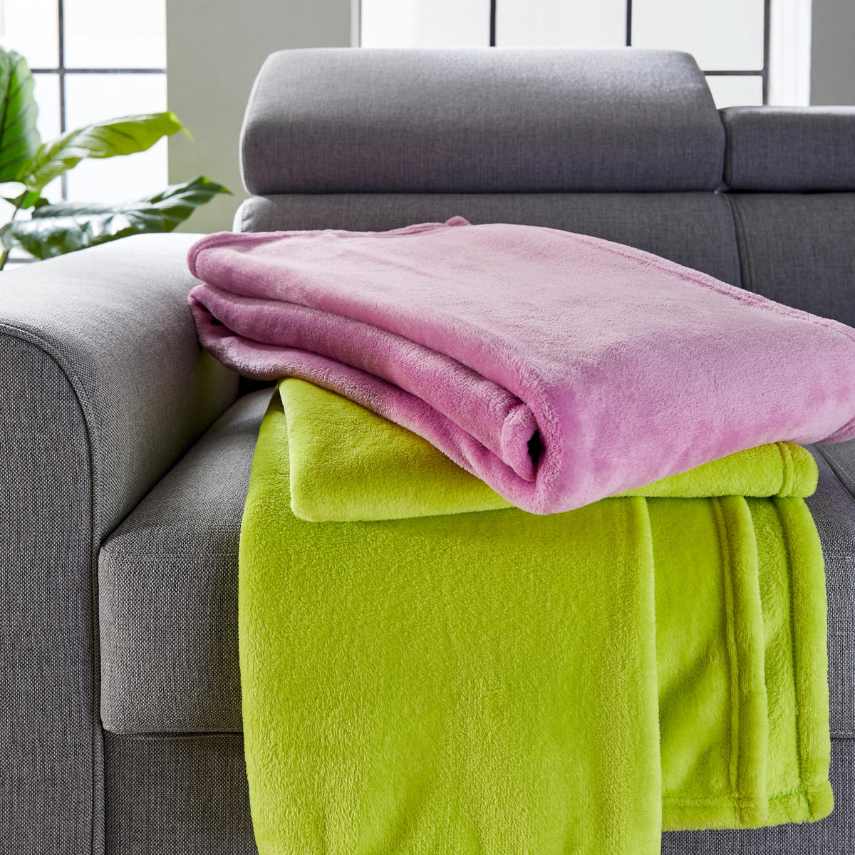 PĂTURĂ PENTRU CANAPEA 140/190 cm  - mov, Konventionell, textil (140/190cm) - Novel