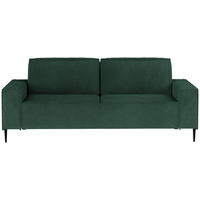 SCHLAFSOFA in Webstoff Grün  - Schwarz/Grün, Design, Textil/Metall (240/89/103cm) - Ti'me