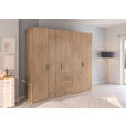 DREHTÜRENSCHRANK  in Sonoma Eiche  - Sonoma Eiche, Design, Holzwerkstoff/Kunststoff (251/223/60cm) - Novel